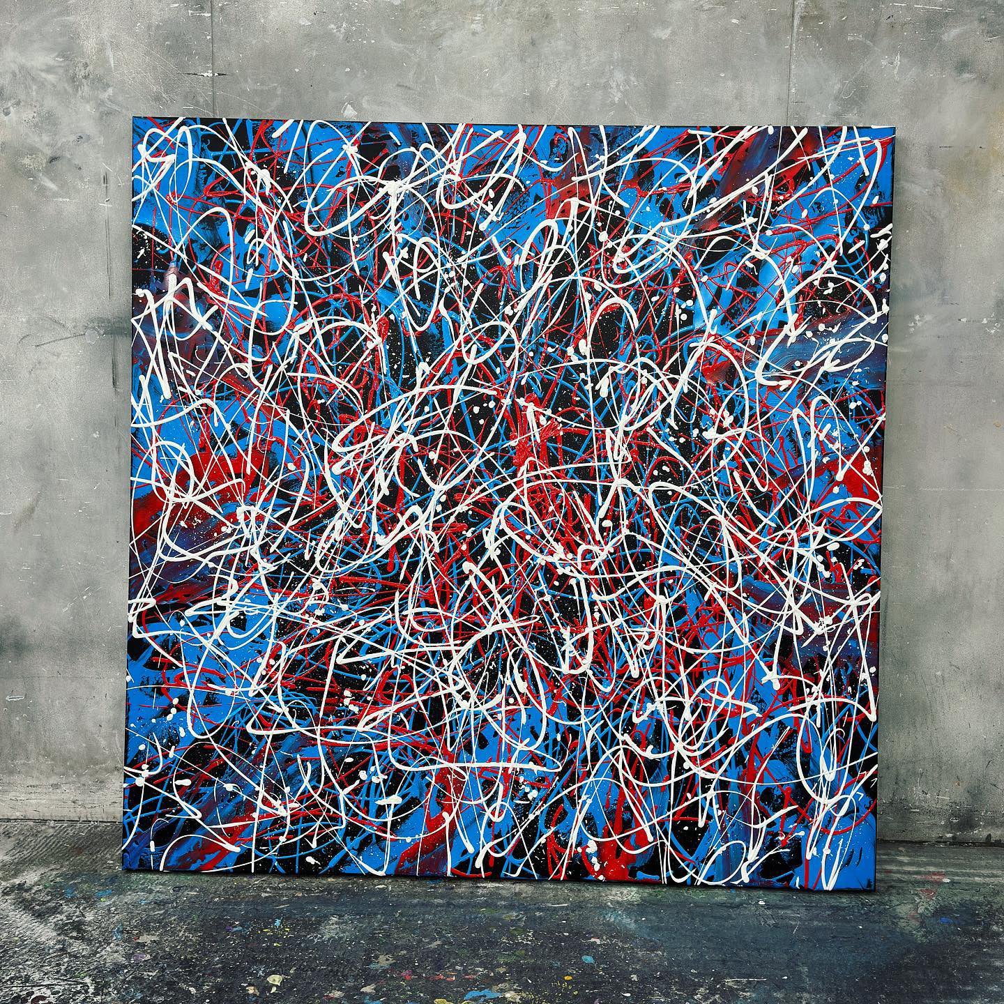 Shoelace Disco | 130 x 130 cm