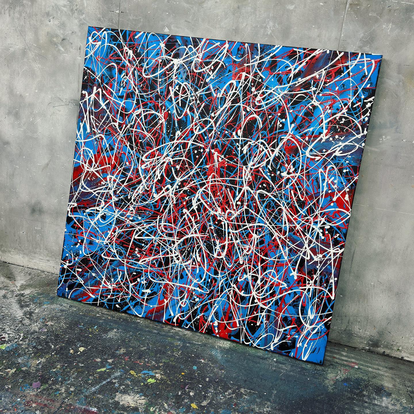 Shoelace Disco | 130 x 130 cm