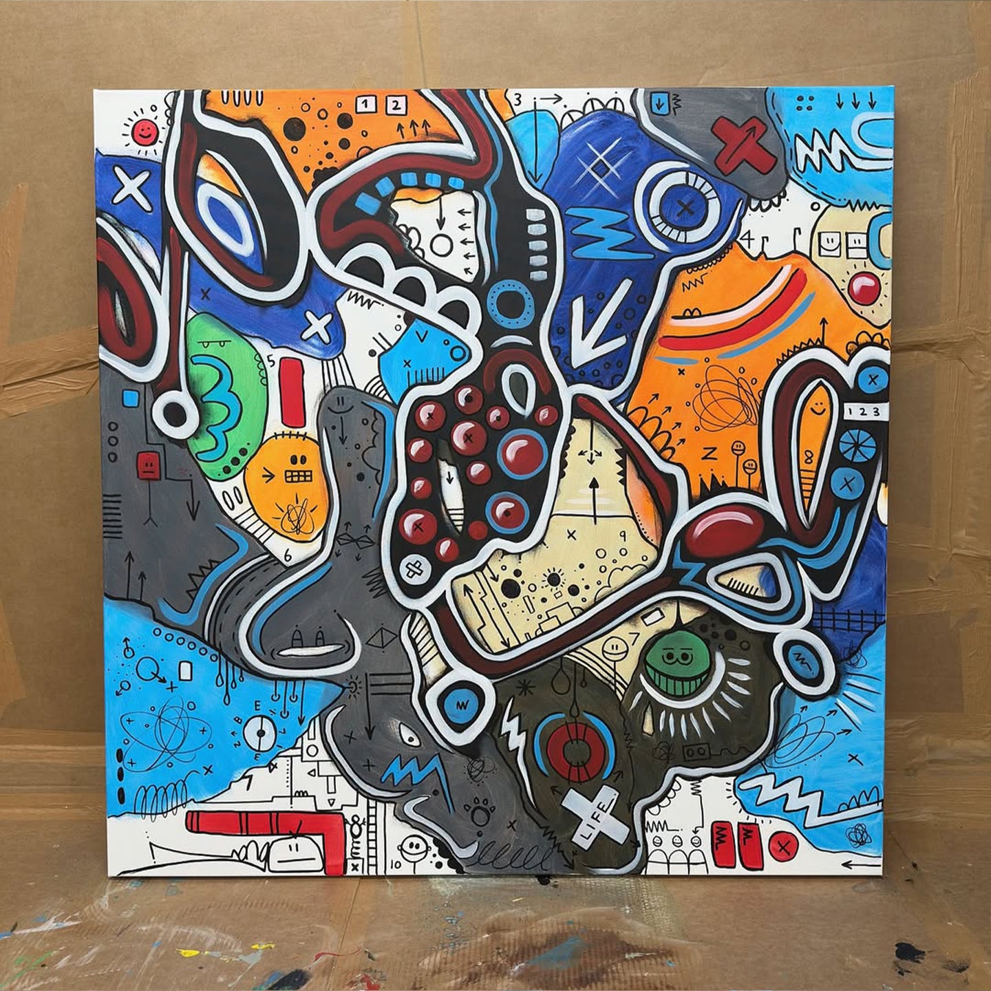 Chemical Salad Box | 100 x 100 cm