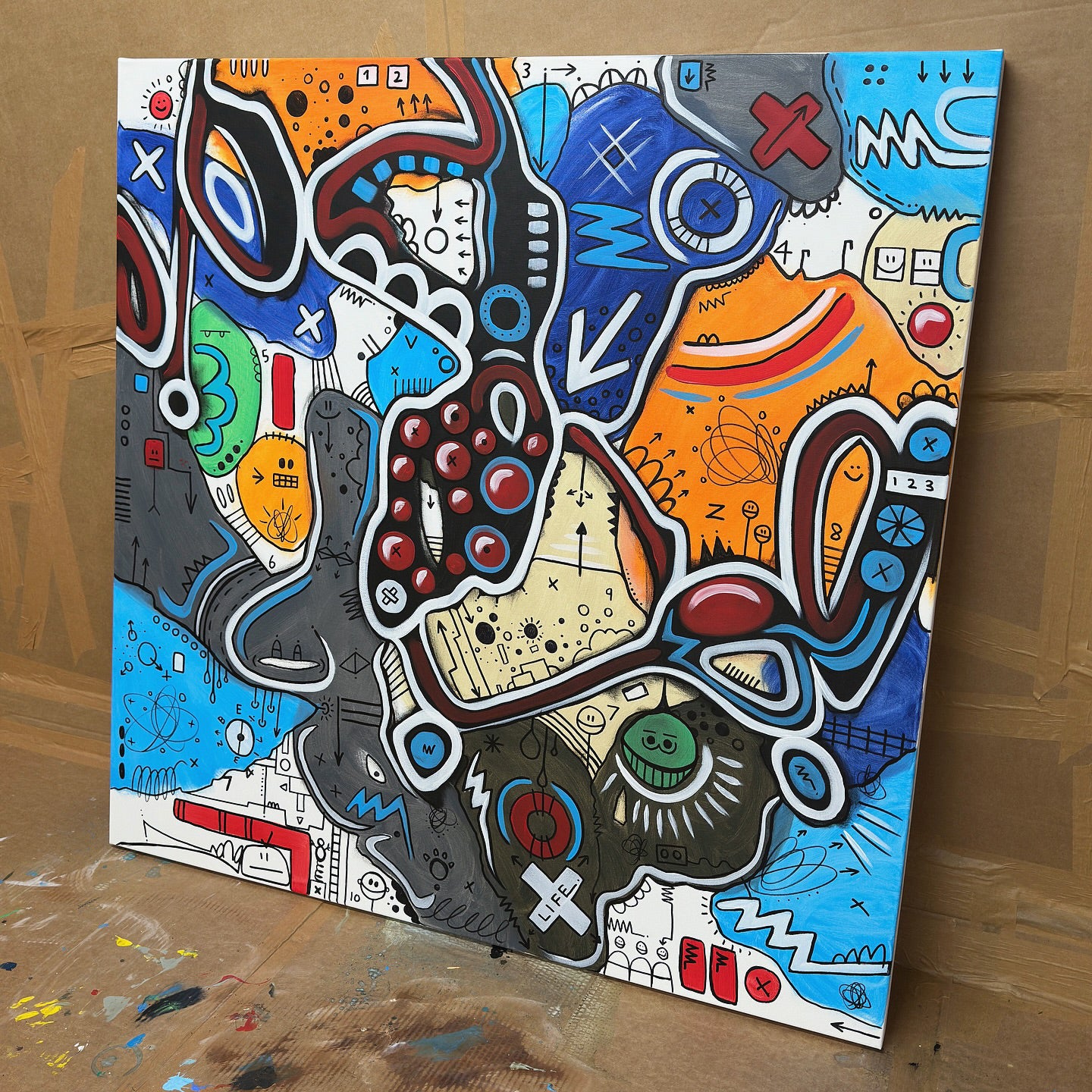 Chemical Salad Box | 100 x 100 cm