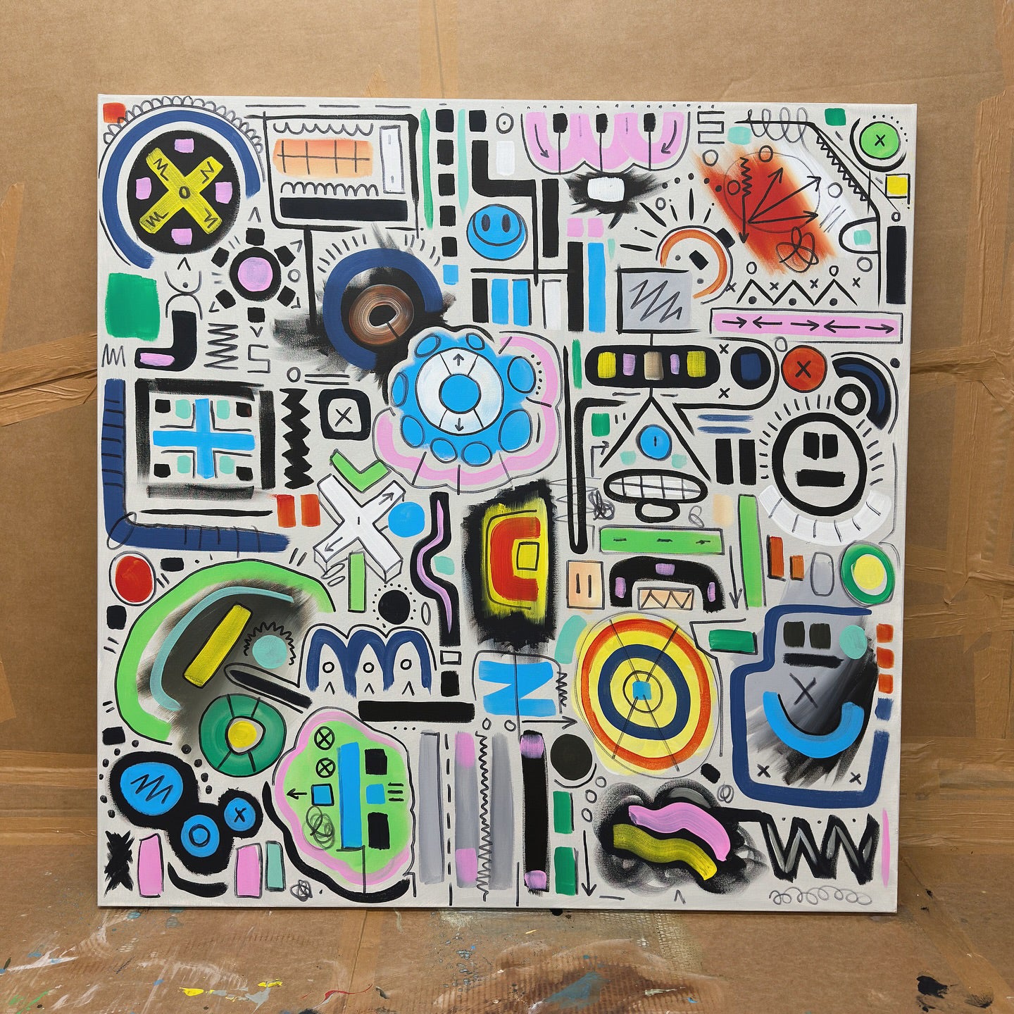 Jurassic Time Machine | 100 x 100 cm