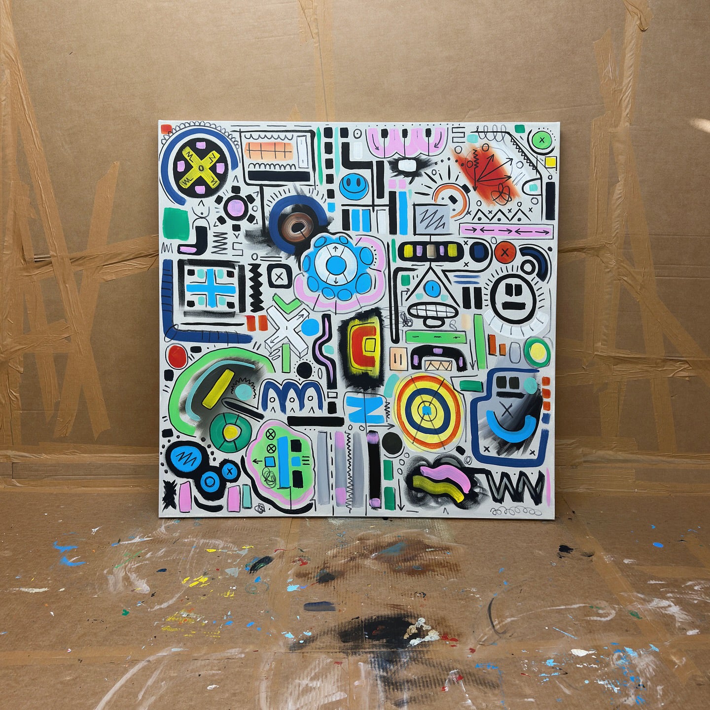 Jurassic Time Machine | 100 x 100 cm