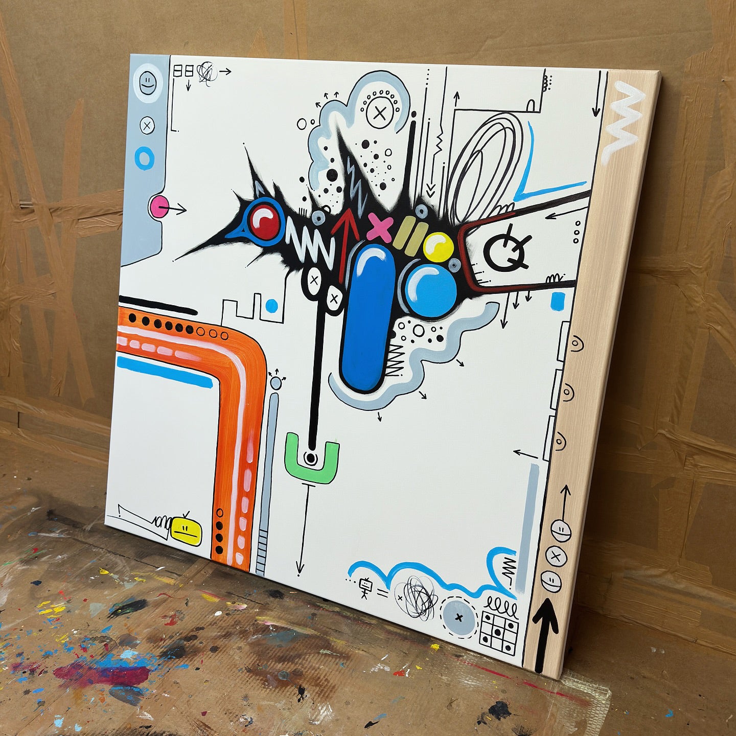 Graphic Overlord | 100 x 100 cm
