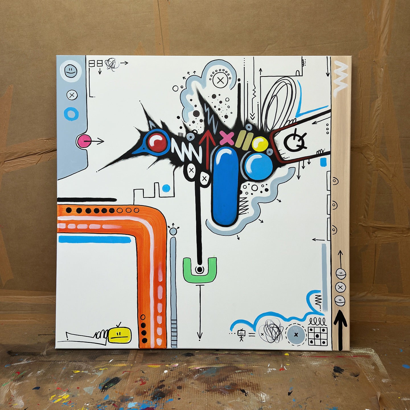Graphic Overlord | 100 x 100 cm