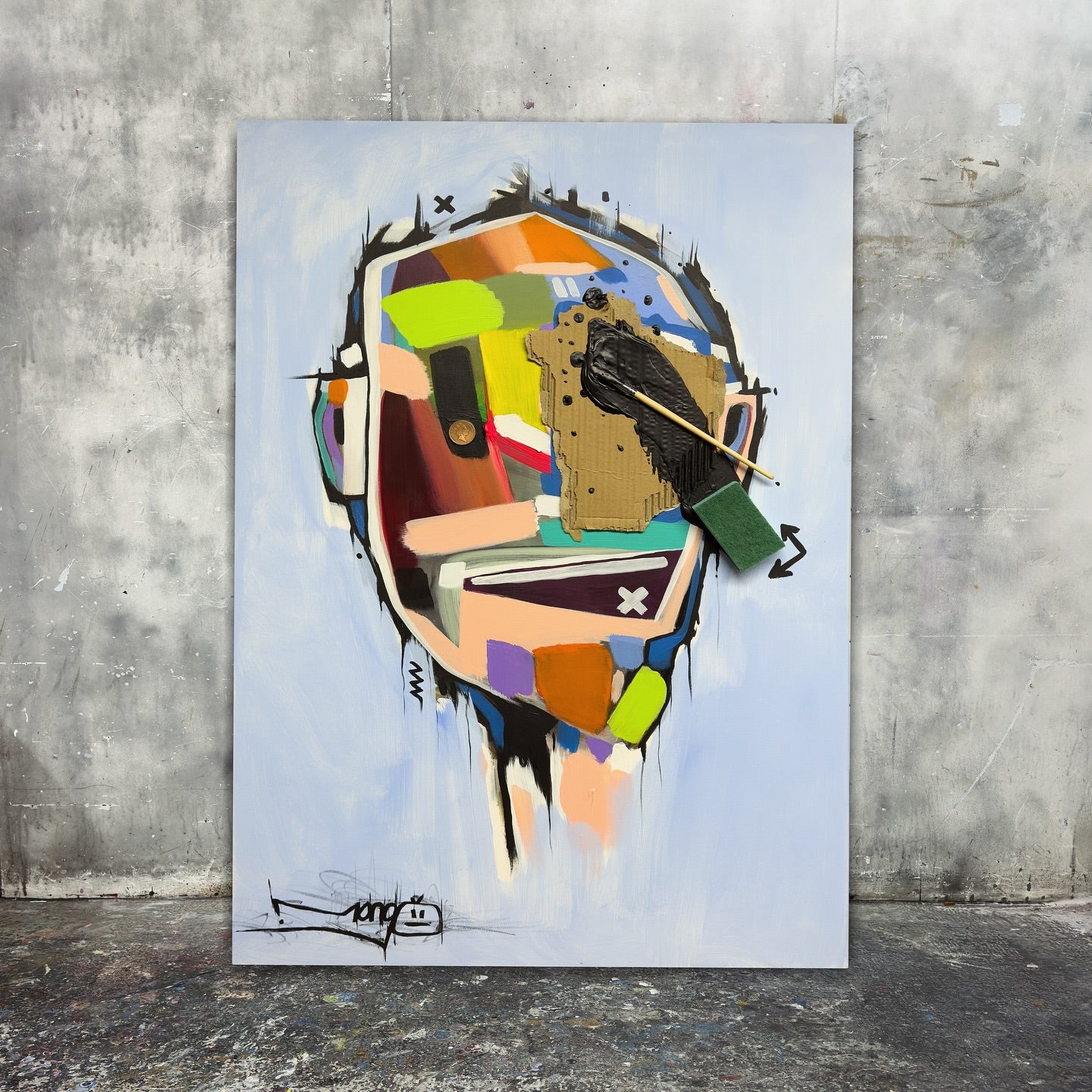 Cardboard Face Sponge | 90 x 60 cm