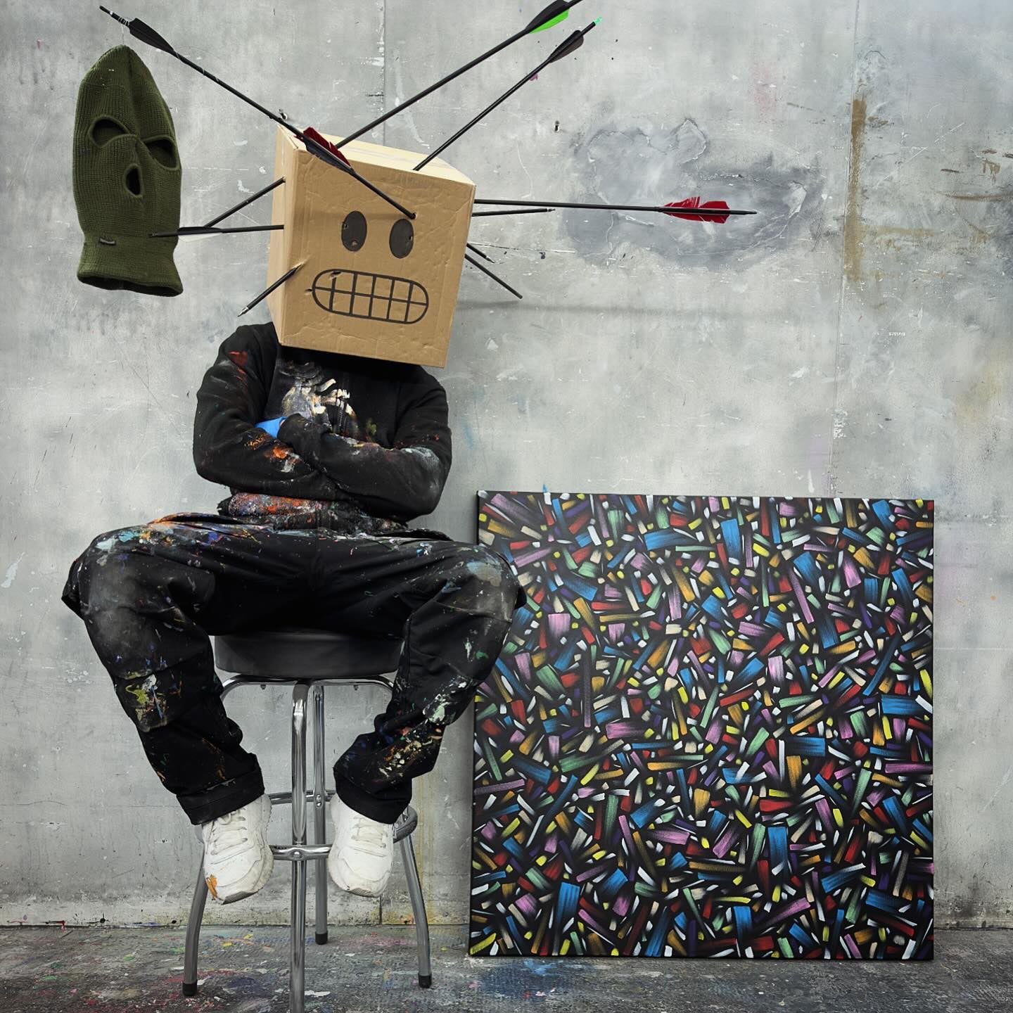 Sweet Shop Robbery | 100 x 100 cm