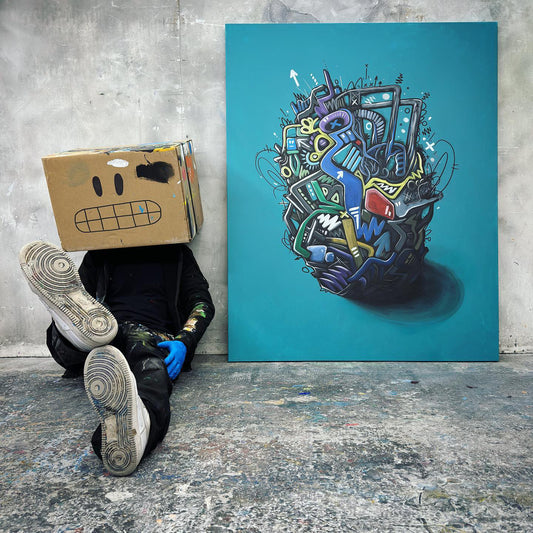 Robohead | 152 x 121 cm