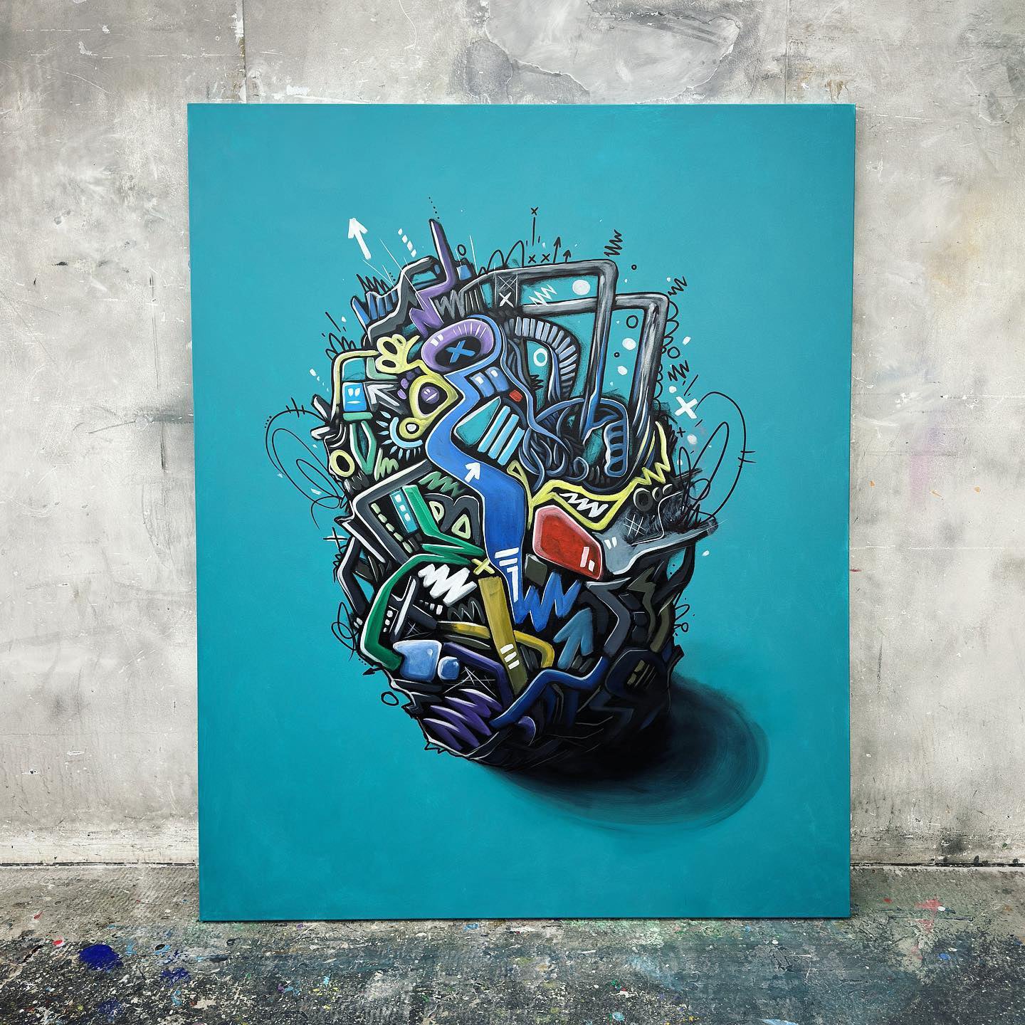 Robohead | 152 x 121 cm