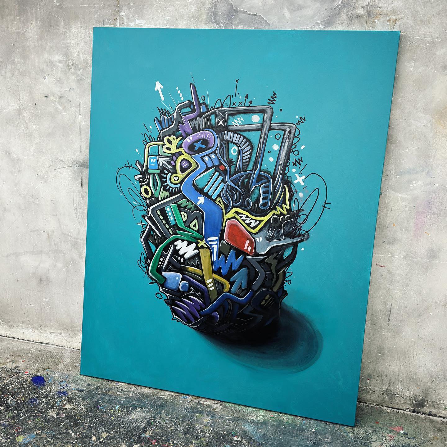 Robohead | 152 x 121 cm