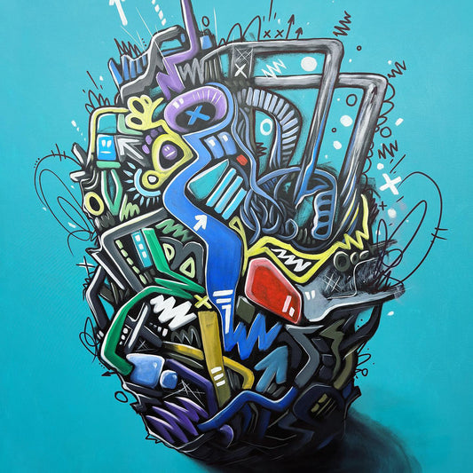 Robohead | 152 x 121 cm