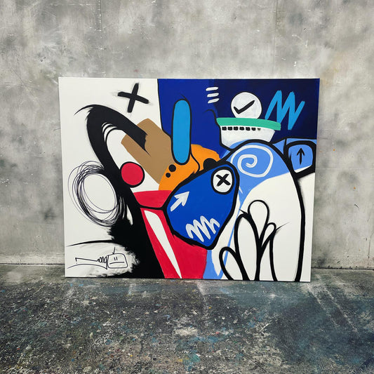 Blue Octopus | 152 x 121 cm