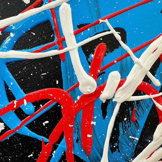 Shoelace Disco | 130 x 130 cm