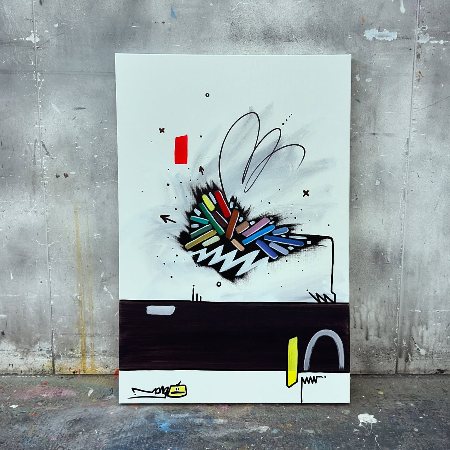 Zigzag Bumblebee | 90 x 60 cm